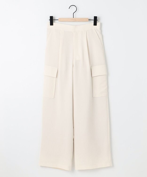 SHARE PARK LADIES サイドポケットブッチャーパンツ カーキ系