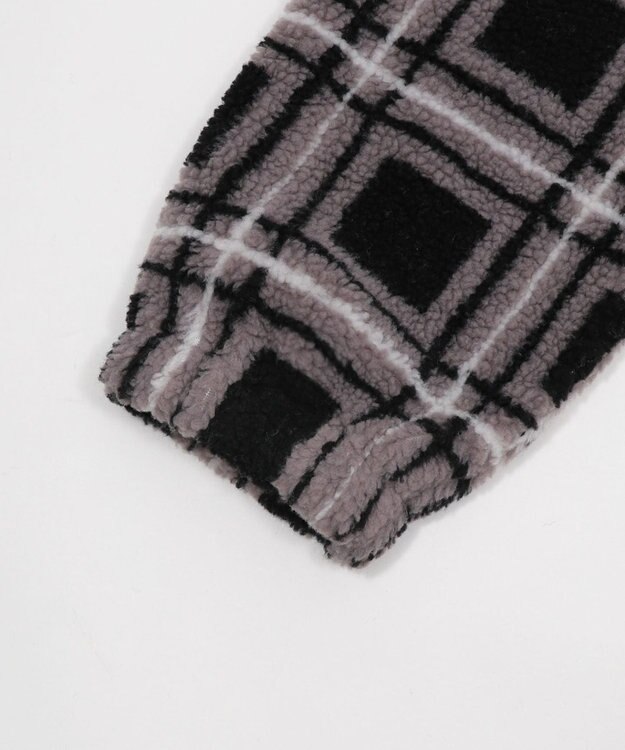 WEGO 【ユニセックス着用ITEM】ボアチェックブルゾン 柄2