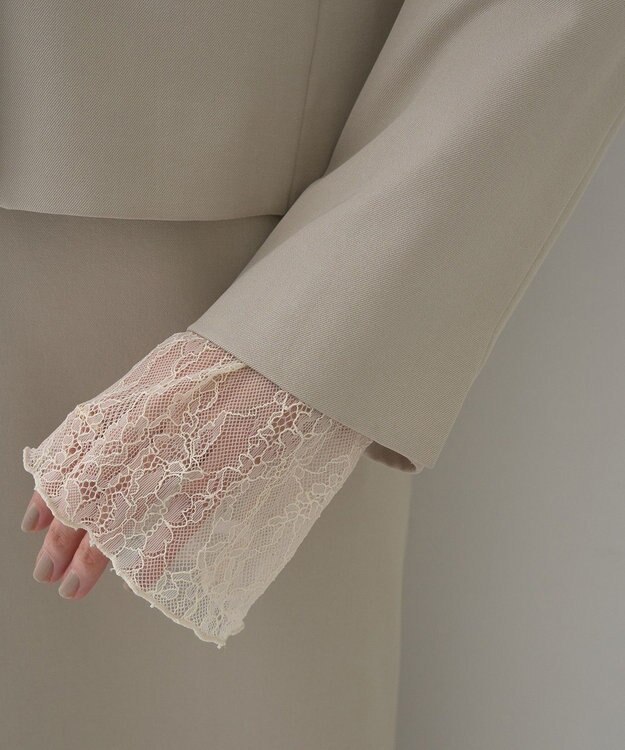 YECCA VECCA 【2点SET】ショートジャケットセットキャミワンピース Light Beige