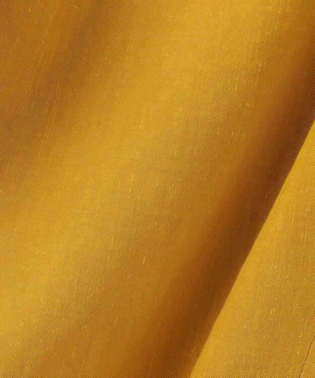 23区 S 【洗える】リネンレーヨンストレッチ テーパードパンツ イエロー系