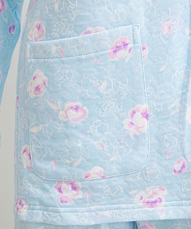 Wing 【数量限定　特別価格】　パジャマ　長袖・長ズボン　あったか　上下セット　ウイング／ワコール　EP6993 サックス