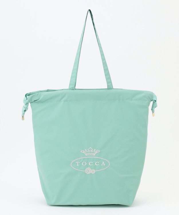 TOCCA 【A4サイズ対応・折りたたみ可】TRAVELING SUBBAG ロゴサブバッグ スカイブルー系