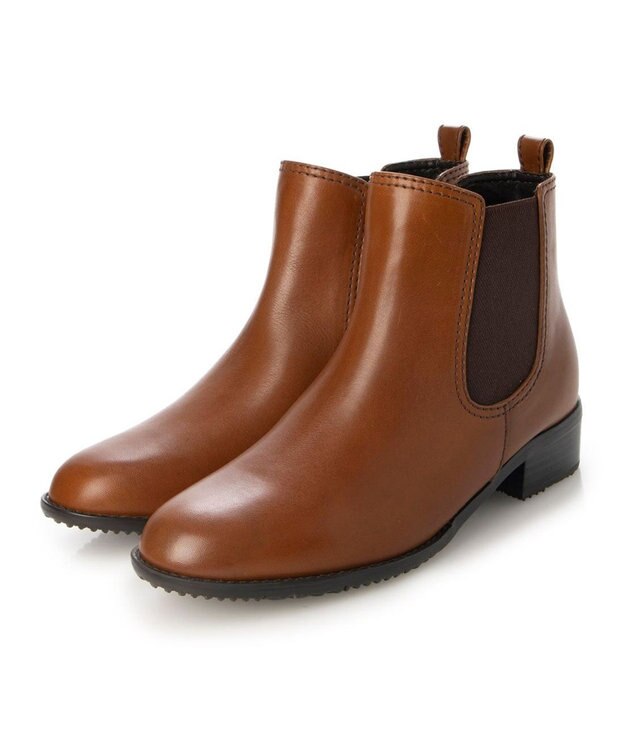 ing <ing>【WEB限定】【サスティナブルシリーズ】サイドゴアショートブーツ ブラウン