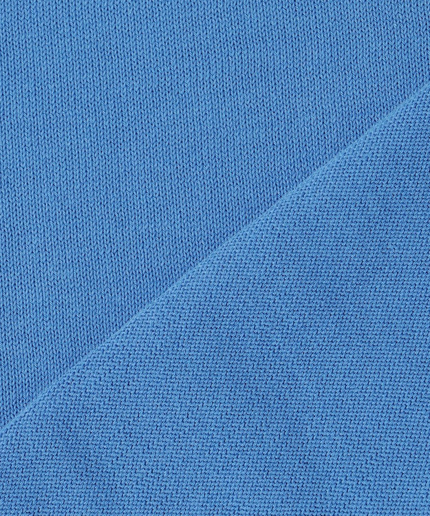 23区 【Oggi5月号掲載/洗える】プレミアムビオコットン 半袖 ニット ブルー系