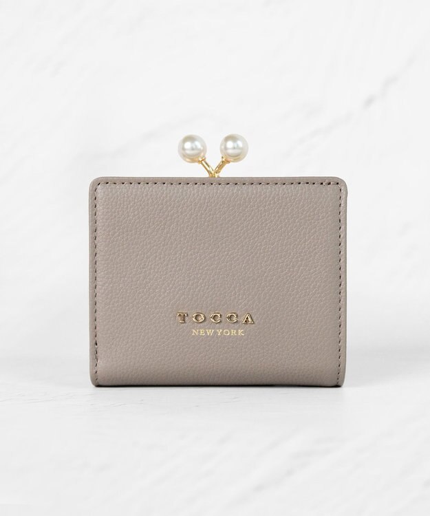 TOCCA POINT OF PEARL BIIFOLOD WALLET 2つ折り財布 グレー系