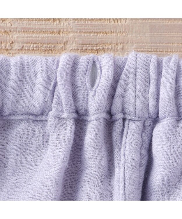 UCHINO マシュマロガーゼパイピングレディスパジャマ ダークブラウン