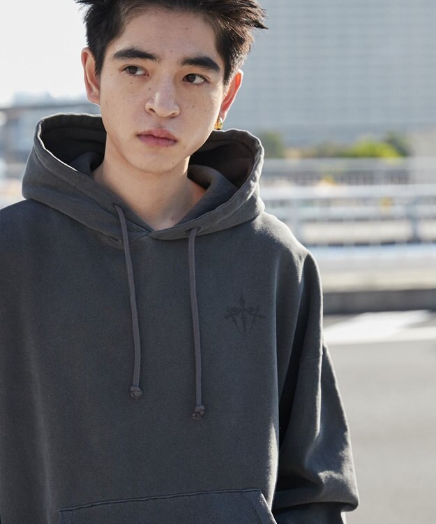 WEGO 【ユニセックス着用ITEM】ピグメントグラフィックプルパーカー 柄5