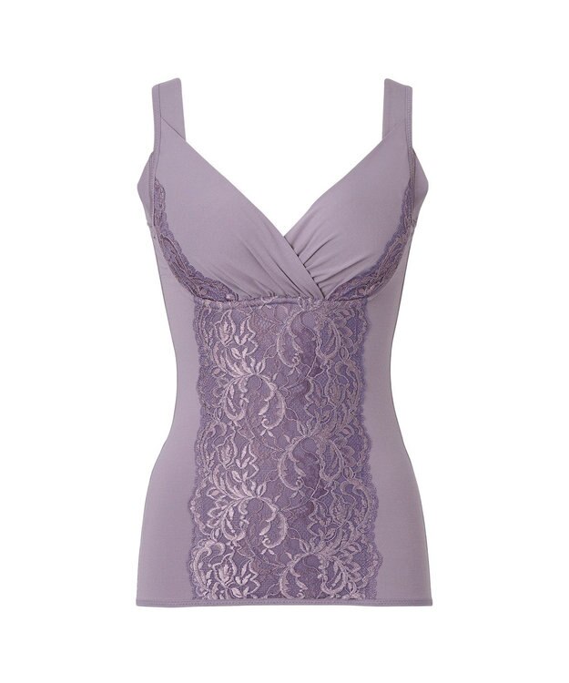 BRADELIS New York 【BRADELIS NewYork peace】綿混トリプルキャッチFITブラキャミ23 ブラデリス 補正下着 シェイパー ミスティライラック