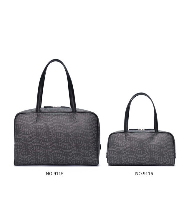 PELLE BORSA スモールボストン Grise グリーズ 9116 ブラック