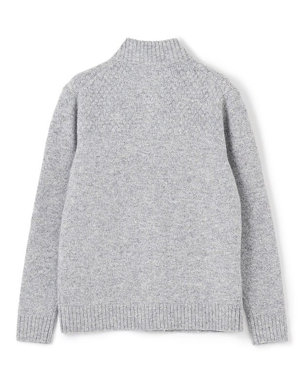 JOSEPH HOMME ツイストメランジ　ニットカーディガン ライトグレー系