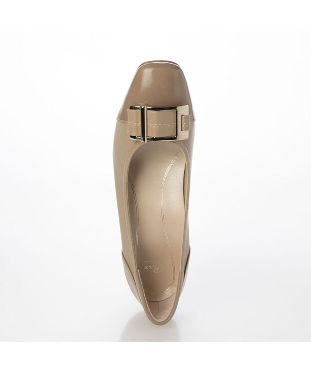 Riz raffinee <Riz raffinee>バックルモチーフコンビパンプス ライトベージュビー