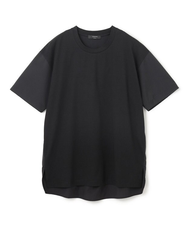 JOSEPH HOMME カバーリングジャージー　ブロッキングカットソー ブラック系