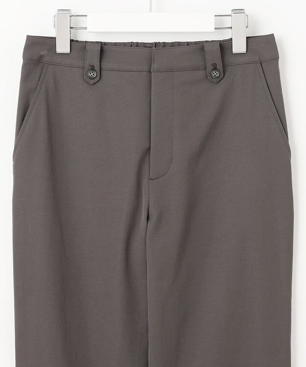 J.PRESS LADIES L 【洗える・吸水速乾】麻シェルドライ テーパード パンツ スレート系