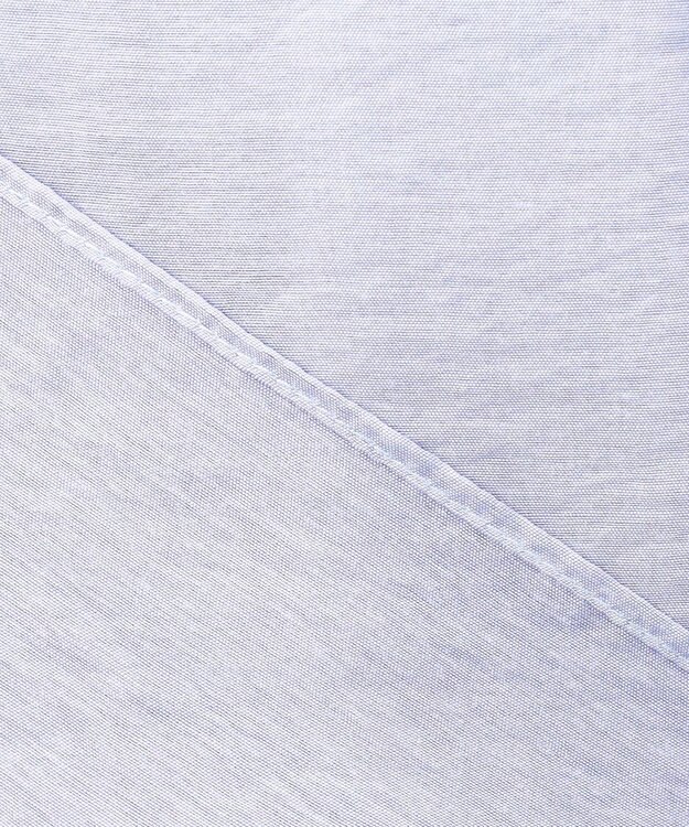 UNFILO ヴィンテージシアー ギャザーブラウス ライトブルー