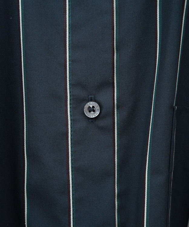 AMERICAN HOLIC ドビーストライプロングシャツ Navy