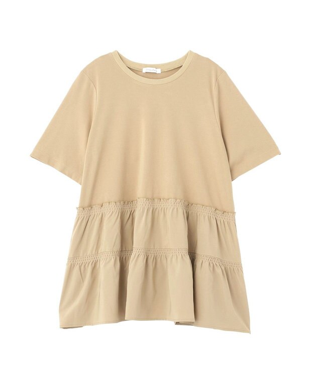 Green Parks 裾ドッキングプルオーバー Beige