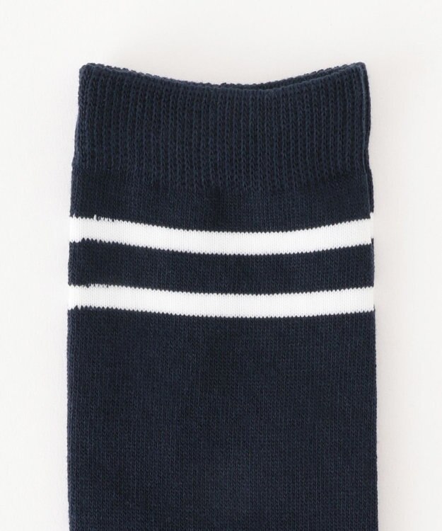 23区GOLF 【WOMEN】フラッグモチーフ ニーハイソックス ネイビー系