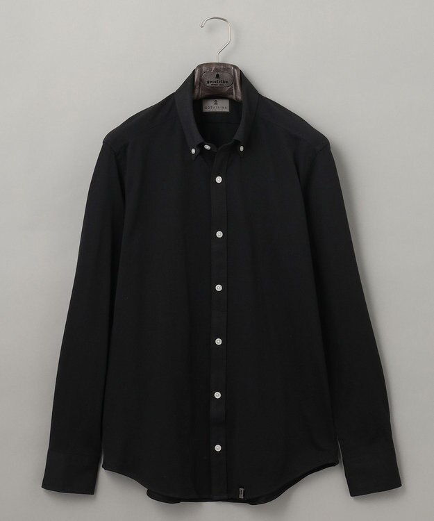 GOTAIRIKU 【吸水速乾】クールマックス鹿の子 ビズシャツ_ボタンダウン ブラック系