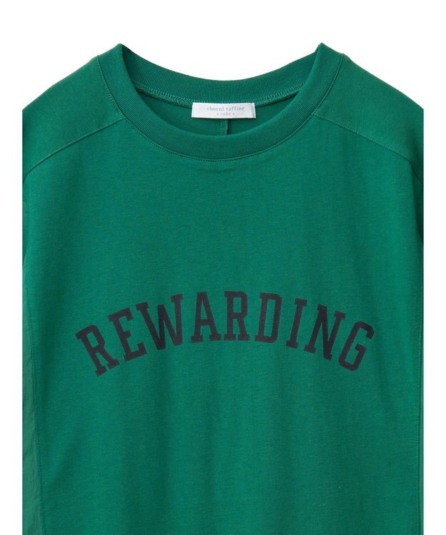 Green Parks ナイロンドッキングロゴチュニック Green