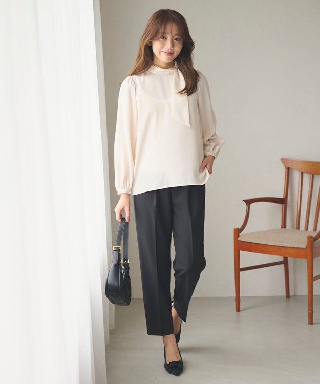 Feroux 【洗える】2WAY 美シルエット セットアップ ブラック系