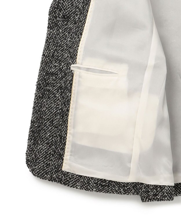 BEIGE， 【VERY 2月号掲載】SOLEIL / オーバーサイズツイードジャケット Monotone