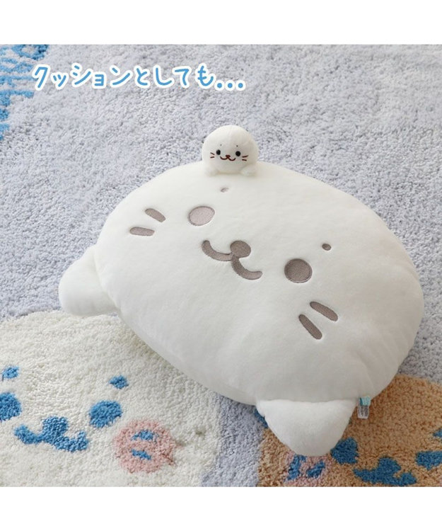 しろたん ちょこんと 膝上クッション 33cm / Mother garden