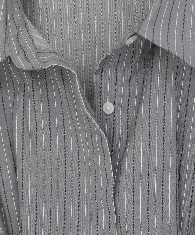 Green Parks ドロストシャーリングウエストタックシャツ Charcoal Gray