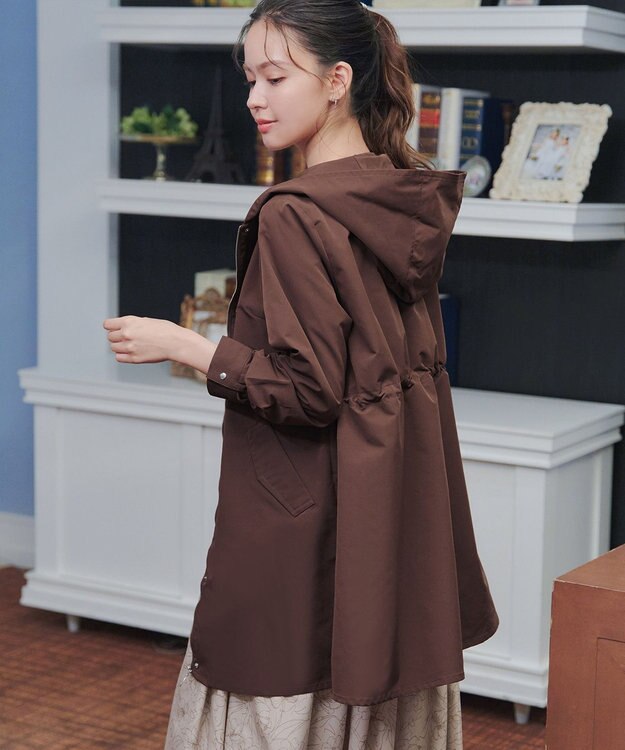 Tiaclasse 【新色追加・洗える・撥水】ドロストマウンテンパーカー ブラウン