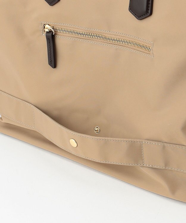 J.PRESS LADIES 【WEB限定・A4サイズ収納可】 ナイロントラベル トート バッグ ベージュ系