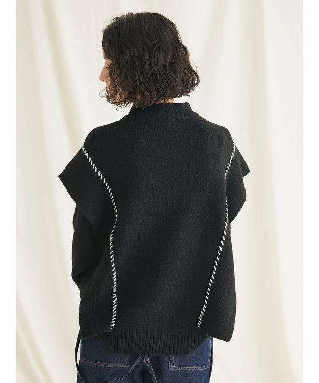 CRAFT STANDARD BOUTIQUE ハンドステッチニットプルオーバー Gray Mixture