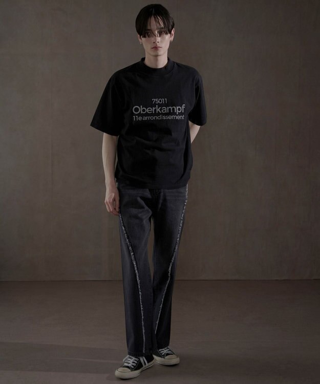 WEGO モックネックT（SS） ブラック