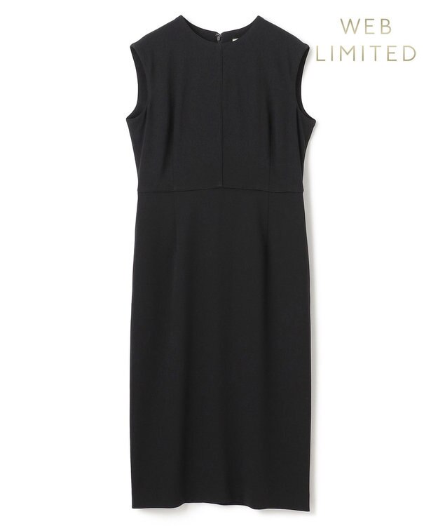 BEIGE， CINDY / クルーネックドレス Black×Black