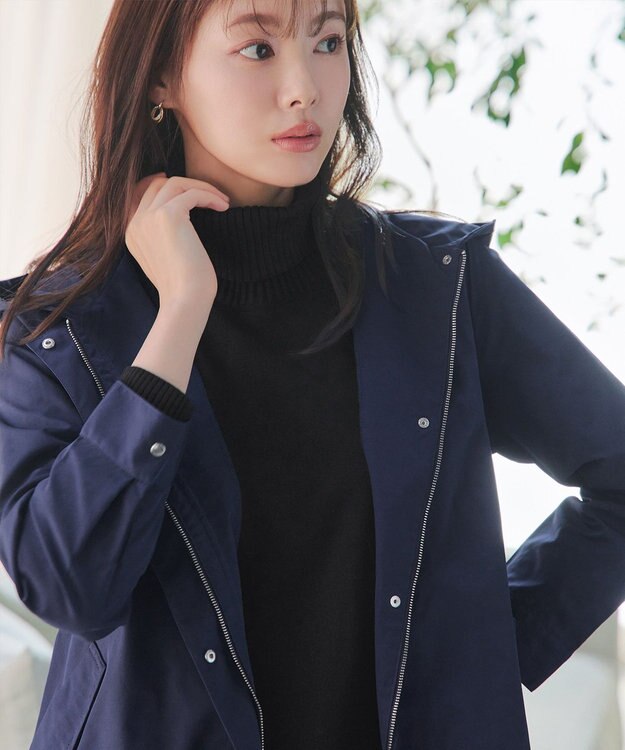 Tiaclasse 【新色追加・洗える・撥水】ドロストマウンテンパーカー ネイビー