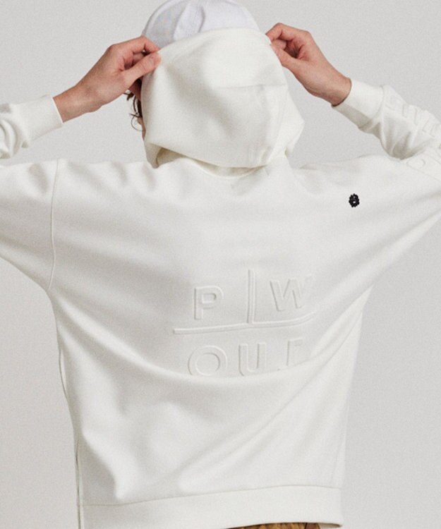 PW CIRCULUS 【MEN】スエード調 デタッチャブルフーディ ホワイト系