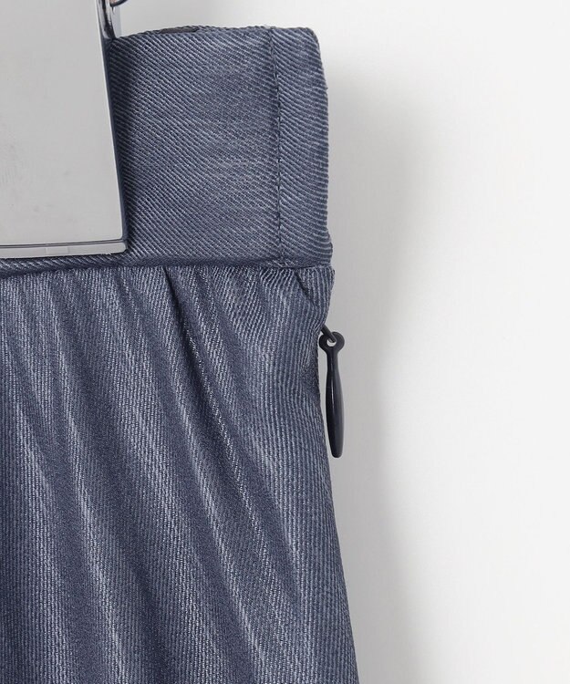 J.PRESS LADIES S 【洗える】Mistyスラブツイル プリーツ スカート ネイビー系