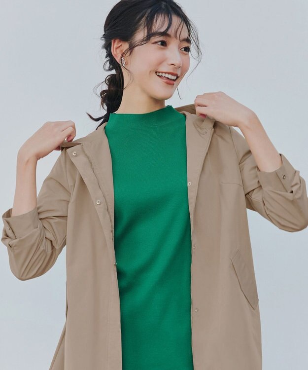 Tiaclasse 【新色追加・洗える・撥水】ドロストマウンテンパーカー ベージュ