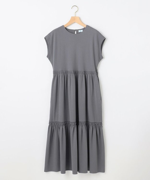 組曲 サマージャージーティアード ワンピース グレー系