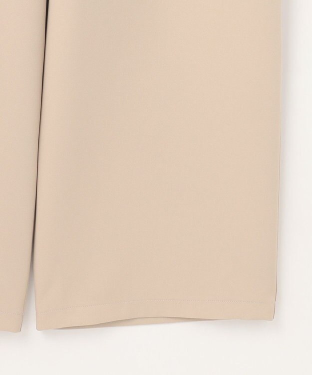 Feroux フリルデザイン・サス付きパンツ ベージュ系