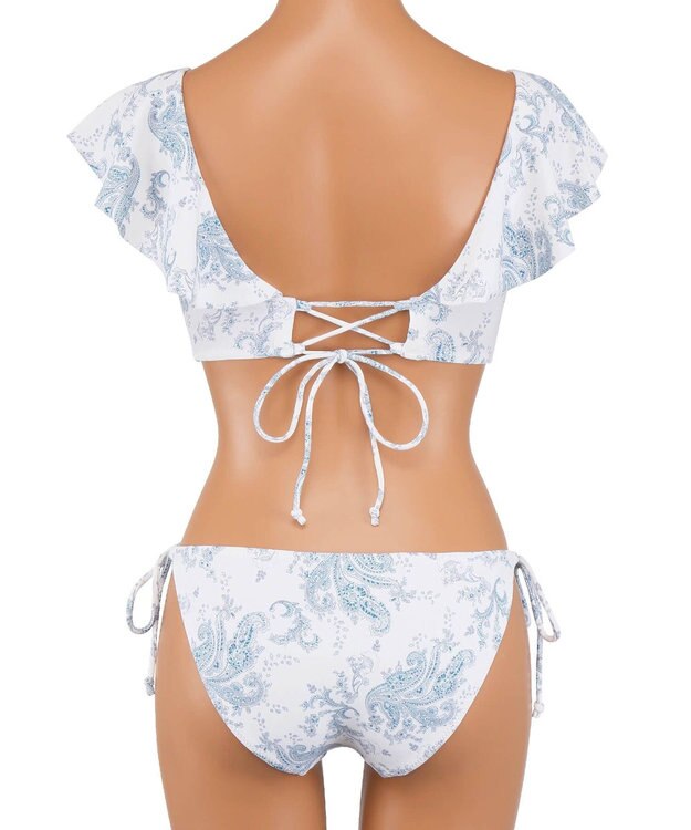 San-ai Resort（三愛水着楽園） 【SALE】軽い着け心地でしっかり盛れる【楽盛り水着】　ワイヤービキニ ホワイト