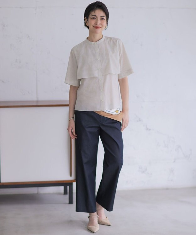 J.PRESS LADIES 【着こなしのポイントに】Traditional print  スクエア スカーフ キャメル系
