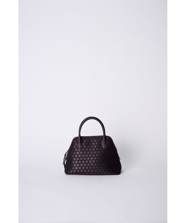 MIYABIYA 【撥水加工】篭目柄エンボスボンディングブガッティ チョコレート