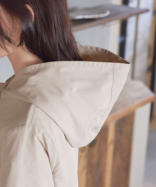 Tiaclasse 【新色追加・洗える・撥水】ドロストマウンテンパーカー ライトベージュ