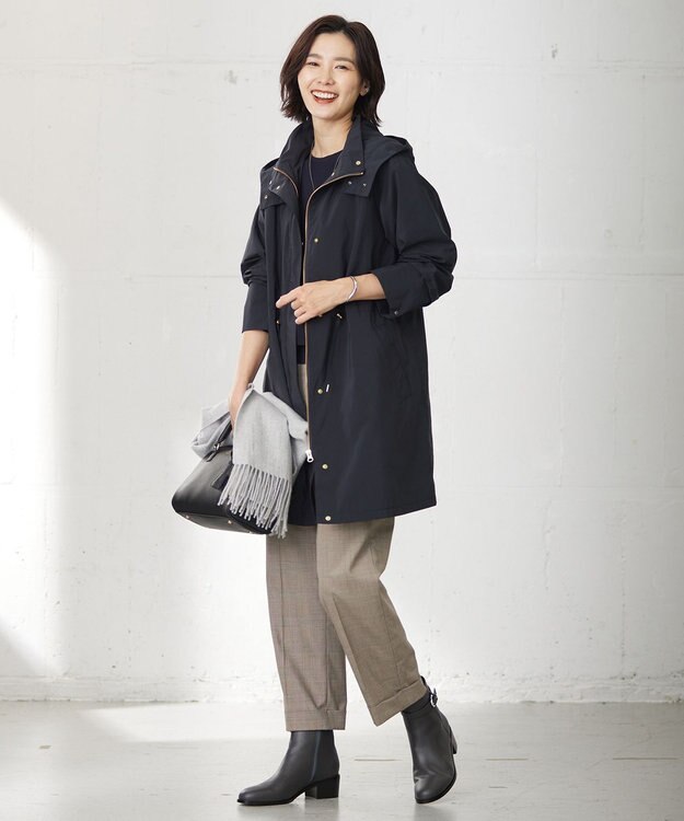 J.PRESS LADIES S 【洗える・撥水】Artirosa モッズコート ネイビー系