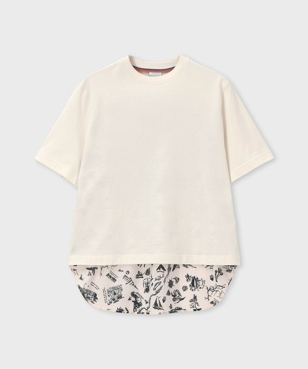 Paul Smith Travel Stories コンビ 半袖カットソー オフホワイト