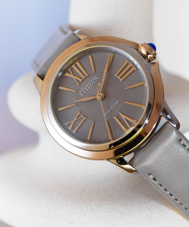 CITIZEN 【上品さと高級感のあるサステナブルウオッチ】電池交換不要 光発電エコ・ドライブ ROUND Collection ピンクゴールド