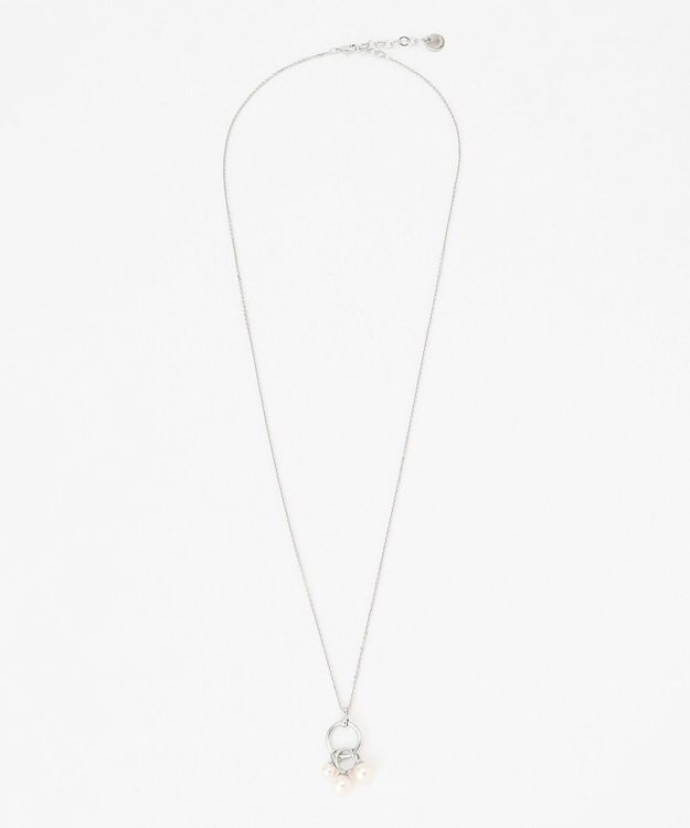 J.PRESS LADIES リングパール ワントップ ネックレス シルバー系