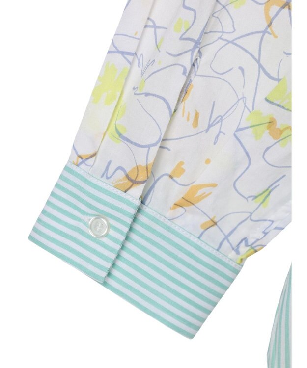 AMERICAN HOLIC Ｆｌｏｗｅｒ　×　Ｓｔｒｉｐｅシャツチュニック Yellow