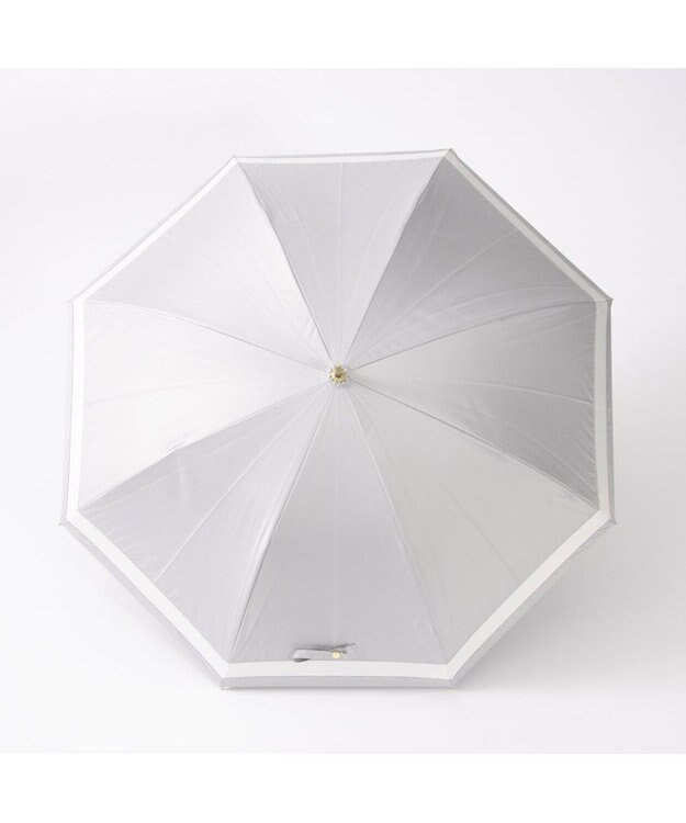 UNBILLION カシュネ cachenez / 【晴雨兼用】【日傘】 【UV カット率99.999.9％以上】PU切り継ぎボーダーバルーンショートパラソル GY