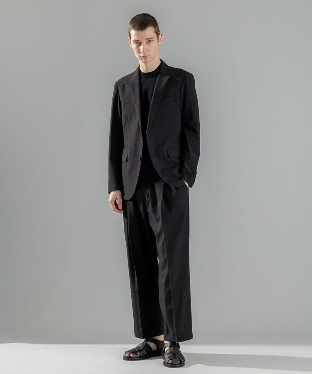 JOSEPH HOMME 【WEB限定カラーあり】【洗える/ストレッチ】リュクスレーヨン　クルーネック半袖ニット 【WEB限定カラー】ブラック系