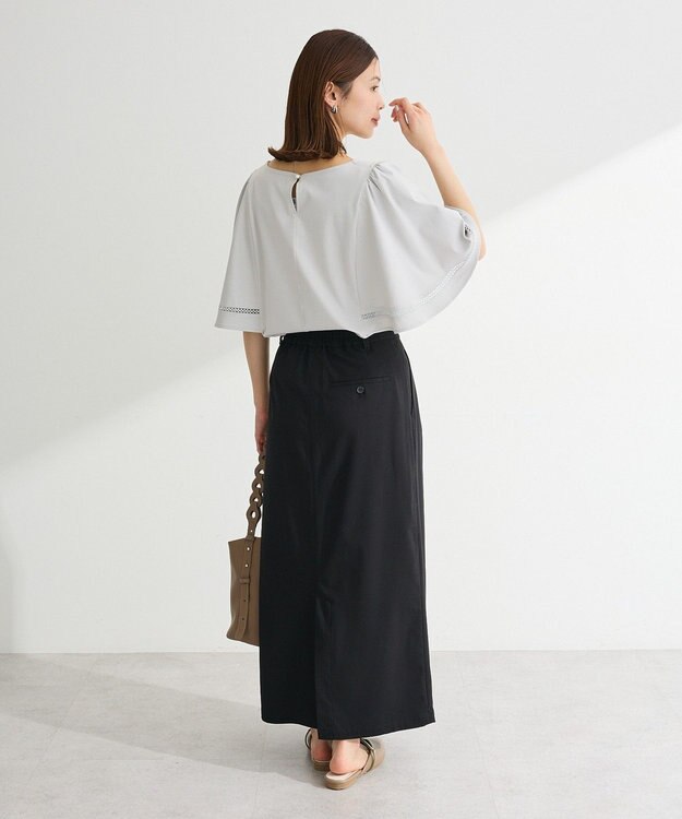 Green Parks 華やぎカットソー（フレアスリーブ） Light Gray